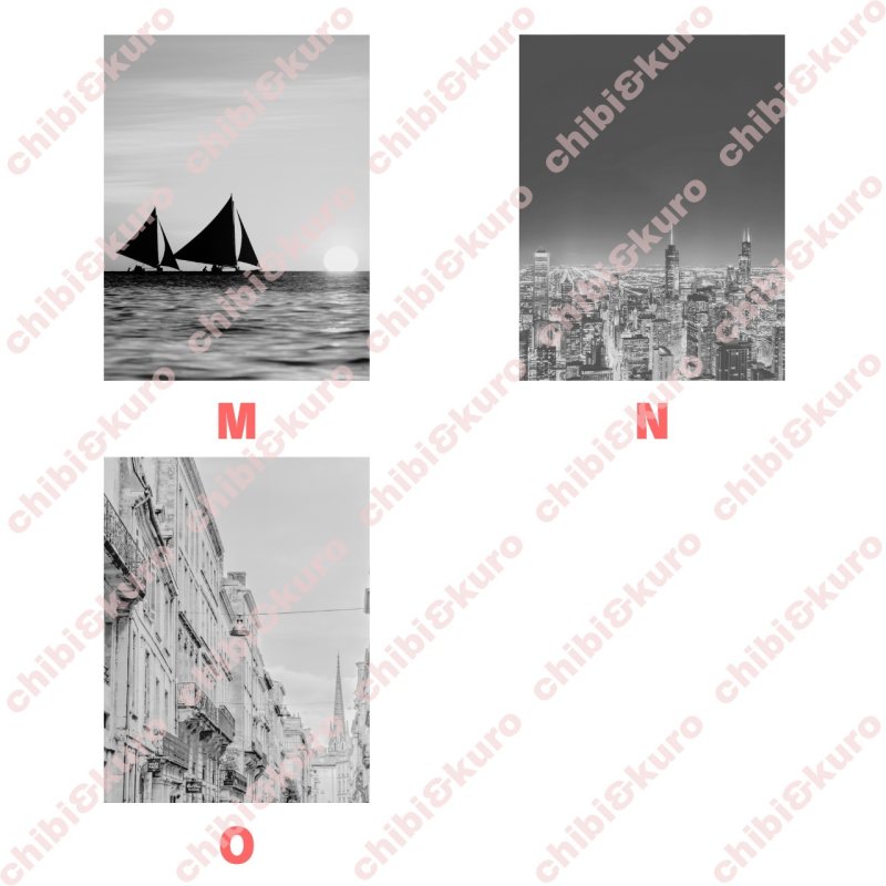 画像4: 【新作お試し販売10％OFF〜4/27まで】好きなカラーで制作してみよう♪文字も選べる/フォト&文字フルカラーシート【C】モノトーン　15種類 (4)