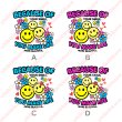 画像1: 新作お試し販売10％OFF＆ミニサイズプレゼント〜5/31まで◆文字変更・カラー変更可◆スマイル文字ロゴ【A】フルカラーシート (1)