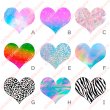 画像4: 1シート500円【C】◆期間限定販売〜5/31まで◆ミニはーとルフルカラーシートセット【3cm幅ｘ14個＆4cm幅ｘ18個　32個set】 (4)