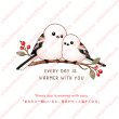 画像1: 新作お試し販売10％OFF〜8/17まで【名入れ・文字変更OK】雪の妖精しまえながフルカラー転写アイロンシート/あなたと一緒にいると温かくなる (1)