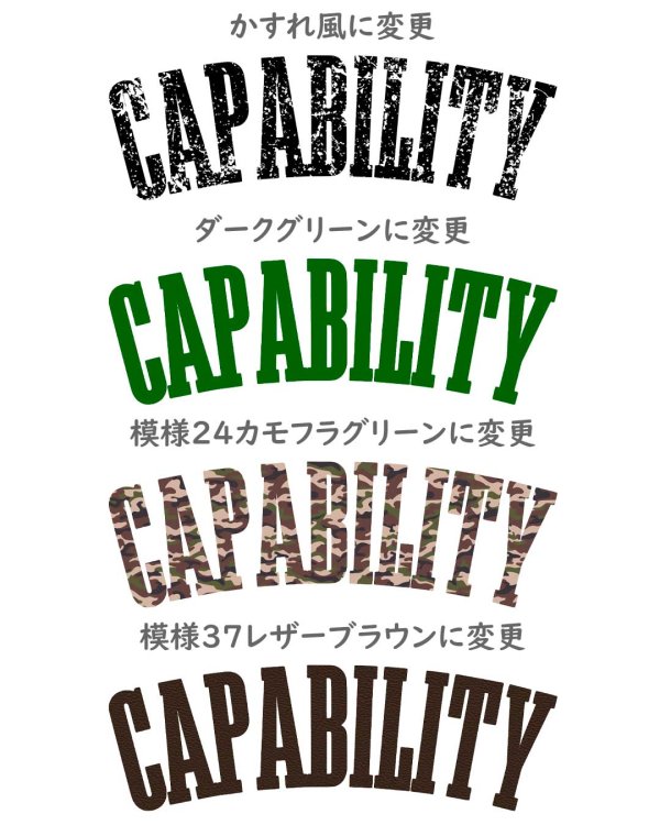 画像5: カレッジロゴ風 文字アイロンシート【B】｜選べるA〜N 全14種・アメカジ＆アーミーデザイン (5)