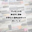 画像1: 【200円SALE】プレゼント付き◆はがし済◆文字ロゴ 詰め込みセット｜アイロン転写シート お試しセット　20ｘ7ｃｍ◆ (1)