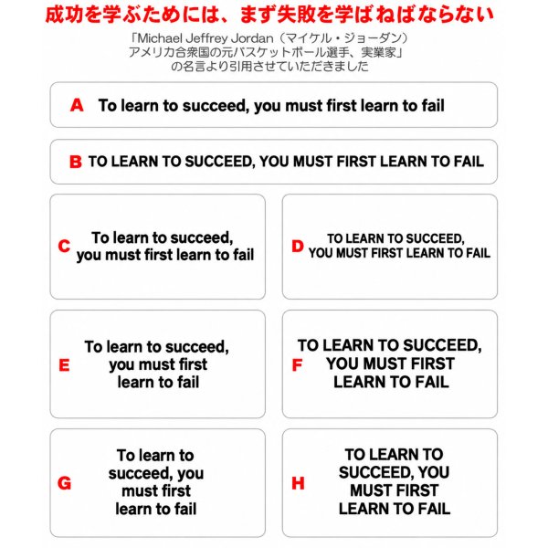 画像1: サイズ＆文字が選べる★ことわざステンシル｜成功を学ぶためには、まず失敗を学ばねばならない／To learn to succeed, you must first learn to fail (1)