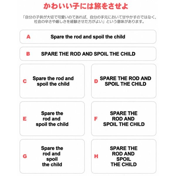 画像1: サイズ＆文字が選べる★ことわざアイロンシートorステンシル｜かわいい子には旅をさせよ／Spare the rod and spoil the child (1)