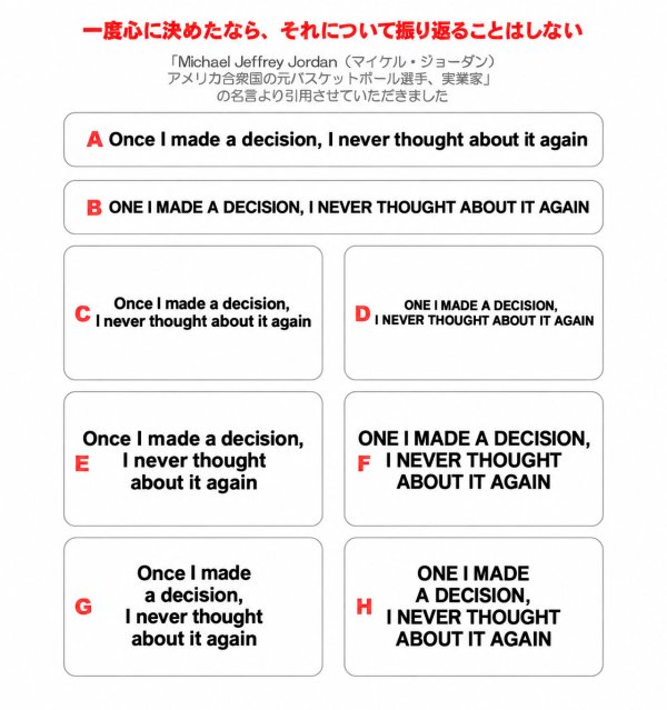 画像1: サイズ＆文字が選べる★ことわざステンシル｜一度心に決めたなら、それについて振り返ることはしない／Once I made a decision, I never thought about it again (1)