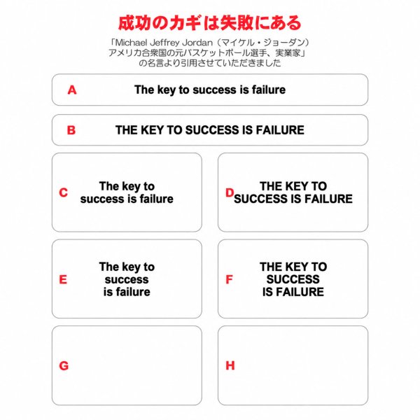 画像1: サイズ＆文字が選べる★ことわざステンシル｜成功のカギは失敗にある／The key to success is failure (1)