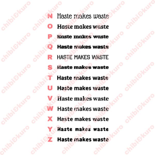 画像4: サイズ＆文字が選べる★ことわざアイロンシートorステンシル｜短気は損気/Haste makes waste (4)