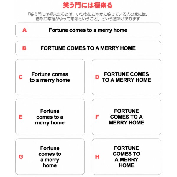 画像1: サイズ＆文字が選べる★ことわざアイロンシートorステンシル｜笑う門には福来たる/Fortune comes to a merry home (1)