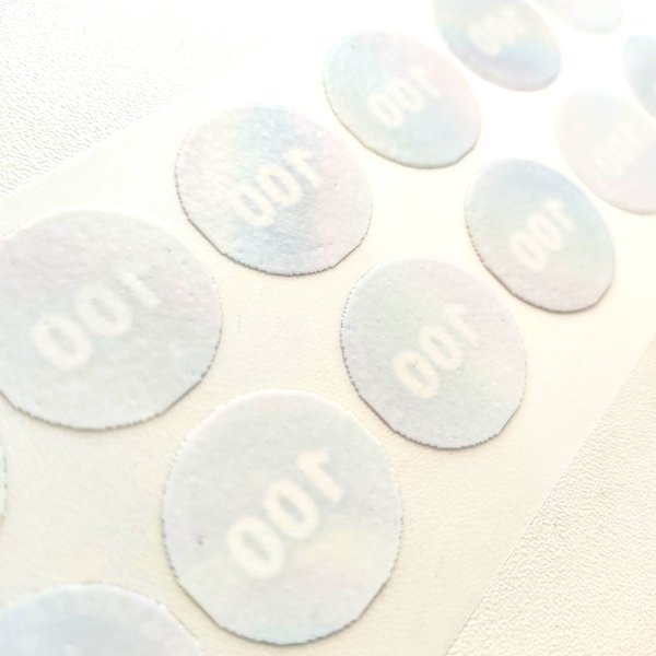 画像3: 【100円セール】カラフルサイズタグフルカラーシート12枚set/100ｃｍ/24ｍｍ幅 (3)