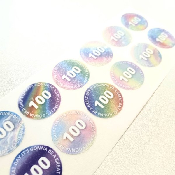 画像2: 【100円セール】カラフルサイズタグフルカラーシート12枚set/100ｃｍ/24ｍｍ幅 (2)