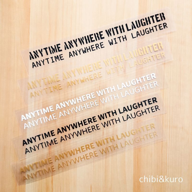 【40⇒60％OFF】はがし済★Anytime anywhere with laughter/いつでもどこでも笑いと共に/20cm幅