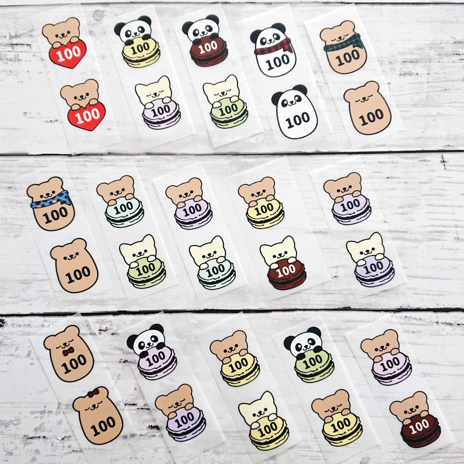 【50%OFF】オリジナルあにまるサイズタグ・2.5ｘ3ｃｍ　2枚セット・100size・デザインはお選び頂けません