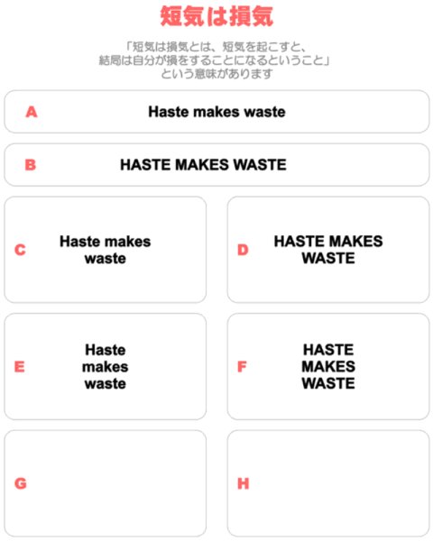 画像1: サイズ＆文字が選べることわざステンシルシート★短気は損気/Haste makes waste (1)